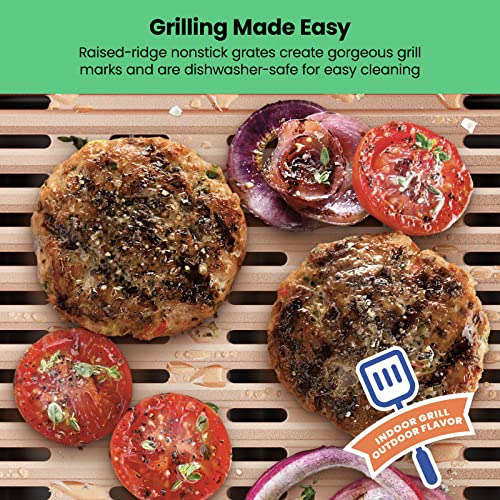 Smokeless Indoor Grill, Nonstick Tabletop Electric Gril...