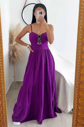 Vestido longo feminino store mercado livre