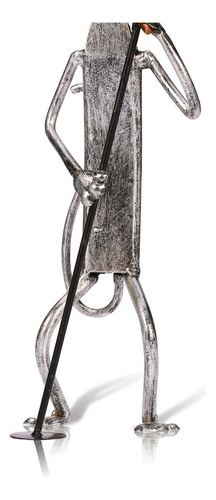 Escultura De Metal De Un Gato Cantor | Artículos De Decoraci