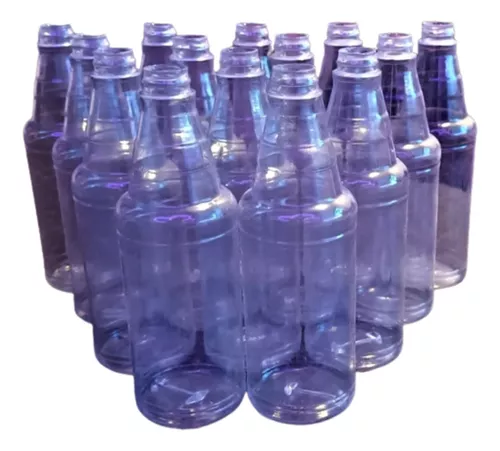 Botellas pequeñas de plástico para apretar, paquete de 20 botellas  transparentes vacías rellenables, boca puntiaguda, tapa superior, botellas  de