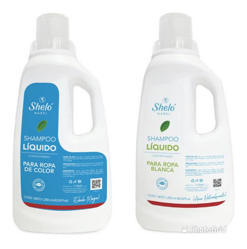 Shampoo Liquido Ropa Color+shampoo Liquido Ropa Blanca Shelo