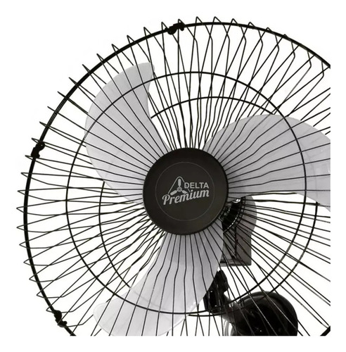 Ventilador De Parede Venti-delta Parede Aço 60 Preto Com 3 P Cor das pás Cinza Diâmetro 60 cm Frequência 50Hz 60Hz Material das pás Plástico Bivolt