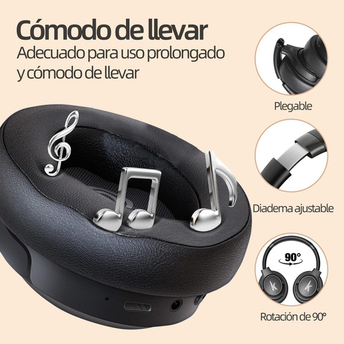 Audífonos Inalámbricos Bluetooth Negro