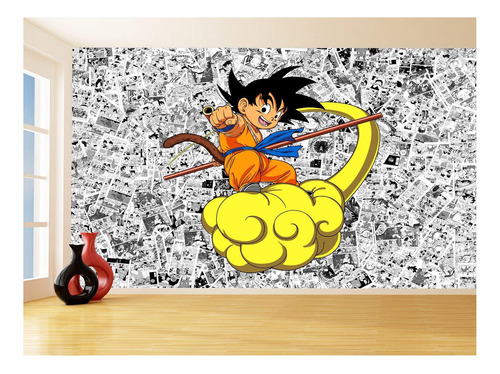 Papel De Parede Dragon Ball Goku Página Manga 3,5m Dbz522