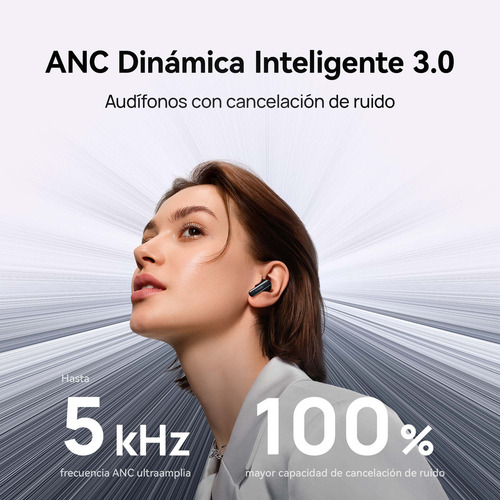 Fone De Ouvido Sem Fio, Huawei Freebuds 6i, Branco Cor Branco mármore