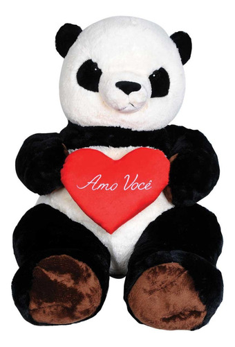 Urso Panda De Pelúcia Love 1,05cm - Lovely Toys