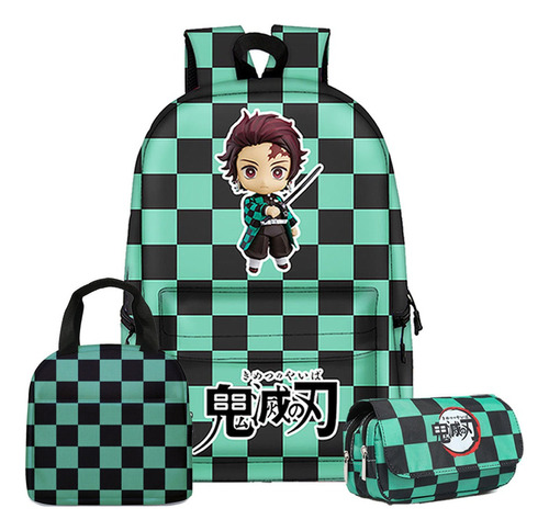 Mochila For Estudiantes Kimetsu No Yaiba+lonchera+bolsita P