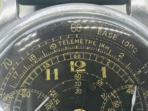 Relógio Uwaco Genève Militar Gilt Dial 1936 Relogiodovovô.
