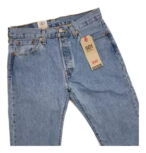 Calça Jeans Levis 501 Original Stretch Azul Clara