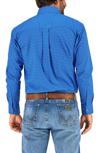 Imagen 4 de 6 de Camisa Vaquera Wrangler Hombre Manga Larga 83b