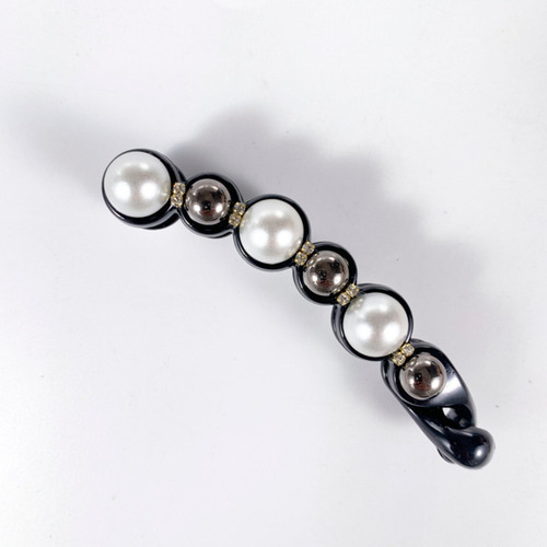 1pcs Pinzas For Cola Caballo Con Forma Perla, Juego Pin