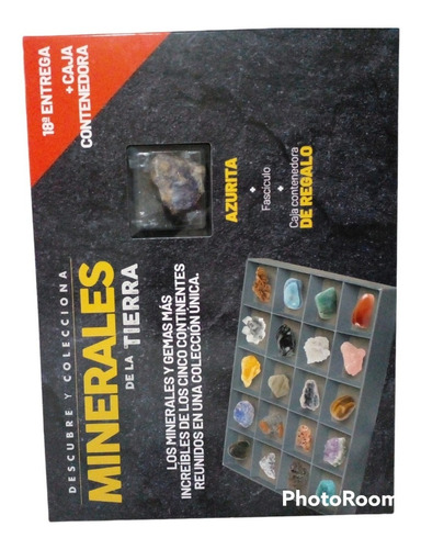 Revista + Minerales De La Tierra. N 18. Azurita + Caja.