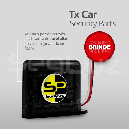 Imagem 3 de 9 de Kit Motor Portão Eletrônico Deslizante Ppa 1/4 Hp + Tx Car