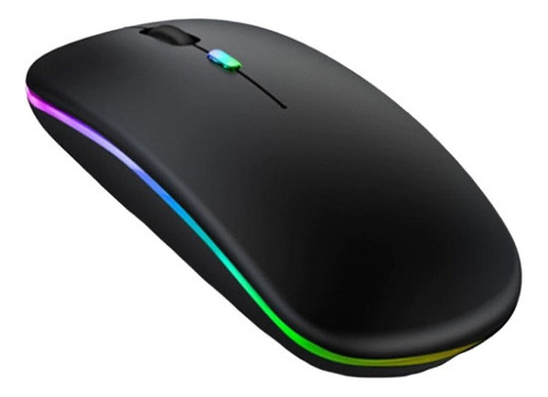 Mouse Inalámbrico Recargable Y Bluetooth Led Gaming