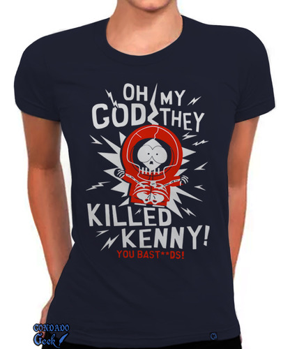 Baby Look South Park Camisa Killed Kenny Série Desenhos Game