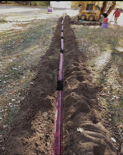 Malla Para Cable Subterraneo Roja Electricidad 15cmx50mts