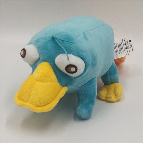 Pelúcia Perry Ornitorrinco Azul, Boneco De Pato, Boneco