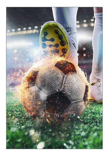 Painel De Festa 3d Vertical - Futebol - 1,50 X 2,20