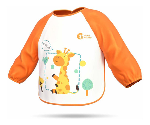 Babero Impermeable Para Bebés Y Niños Pequeños, Dela...