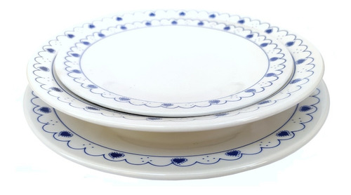 Plato Postre 19cm Shonos Porcelana Oxford Vajilla Calidad