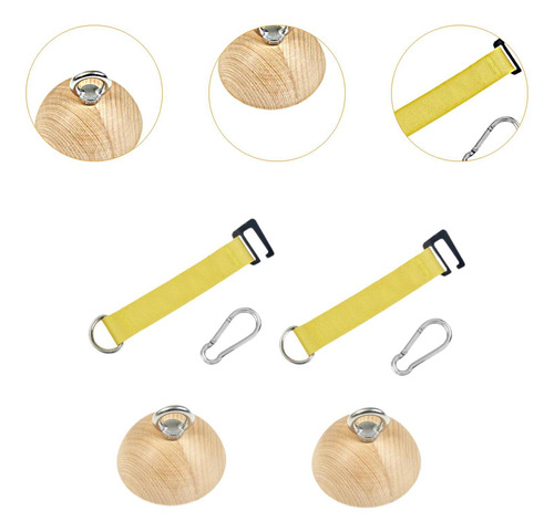 2x Empuñaduras De Con Correas, Plano Inferior De 75 Mm.