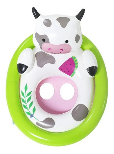 Inflable Asiento Animal Vaca Bestway 34058 Flotador Bebe 