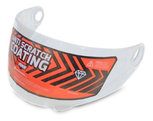 Visor para Moto Hawk transparente Rs1 // Global Sales