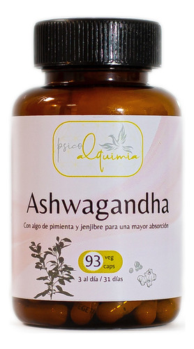 Ashwagandha - 93 Caps - Unidad a $784