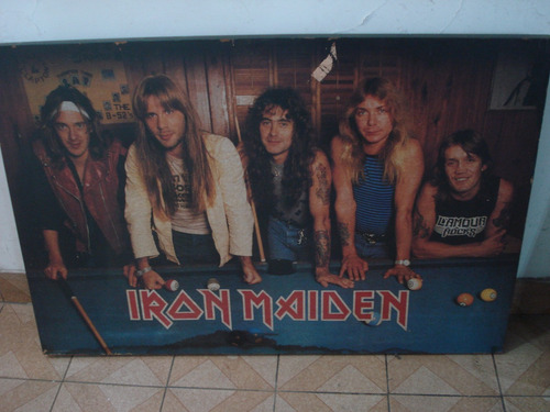 Iron Maiden Poster Cuadro Madera 87cm X 59cm De Coleccion