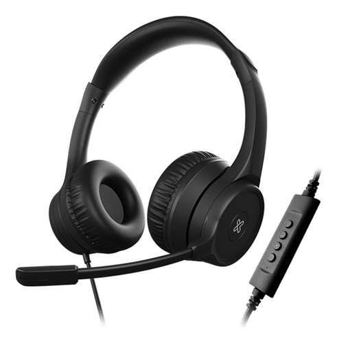 Auriculares Klipxtreme Klearcom Usb Color Negro