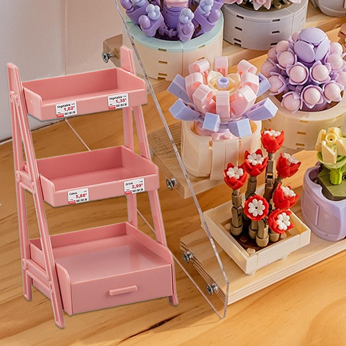 Soporte De Planta En Miniatura A Escala 1:12, Rosa