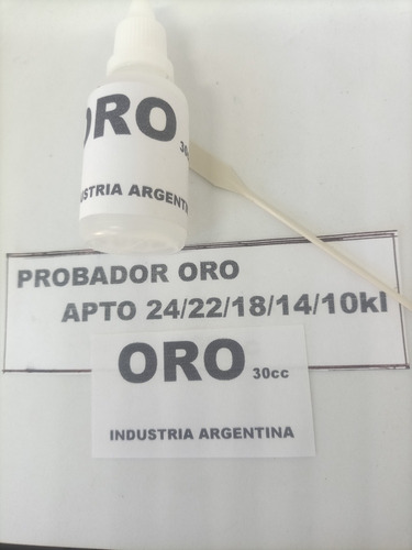 Ácido Probador Oro Con Instruciones Y Wasat Consulta 