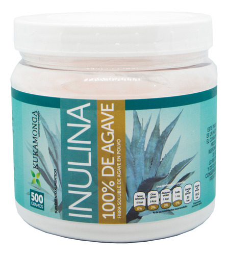 Inulina 100% De Agave 500 Gramos Sabor Sin Sabor