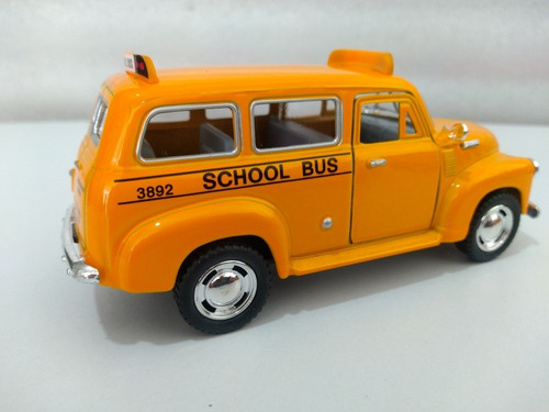 Escala 1:40 Chevrolet suburban 1950 school bus amarillo 