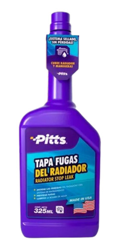 Radiator Stop Leak Sellador Fugas Para Radiador Pitts 325ml