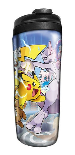 Copo Térmico Anime Pokemon Pikachu Choque