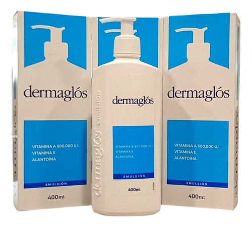 Dermaglós Emulsión 400ml Pack X3 Unidades Original