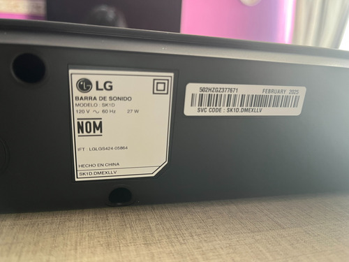 Soundbar Lg Sk1d 2.0 Canales Bluetooth Negro (Usado)