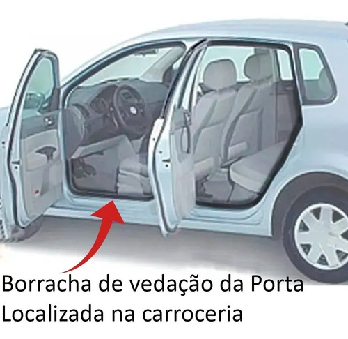 Jogo Borracha Porta Fox Crossfox 2004 A 2023 - Autotravi