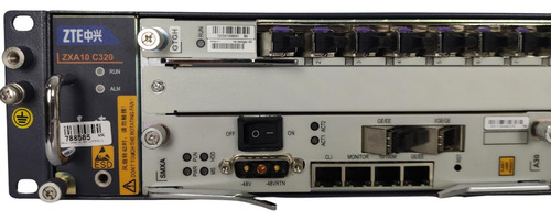 Olt Completa Zte C320 2*smxa Dc + Placa Gtgh C++ 16 Portas