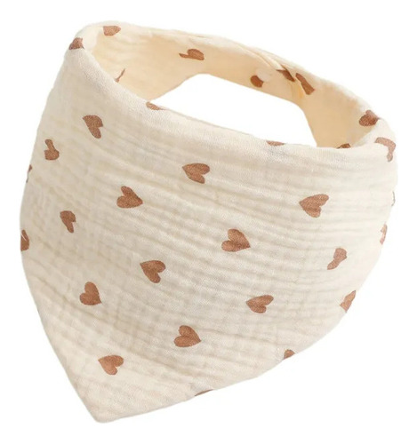 X Babero Tipo Bandana Con Forro Impermeable De Algodón De