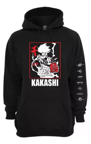 Buzo Canguro Naruto Shippuden-kakashi-kunai-anime Unisex