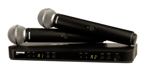 Sistema Inalámbrico Shure Blx288/sm58 Doble Micrófono Vocal