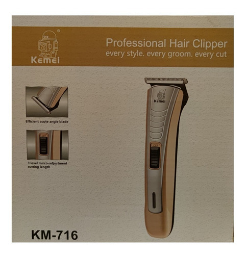 Máquina De Afeitar Patilera / Trimmer Recargable Kemei