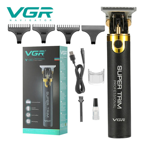 Máquina De Cortar Cabelo Vgr V082 Acabamento Profissional