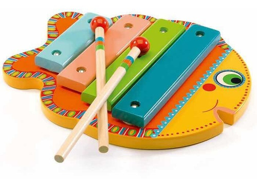 Xilofon Madera Pez Instrumento Musical Djeco Cadaques Kids