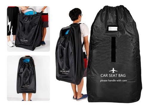 Saco De Porta Infantil Avião Carseat Portão Saco Preto