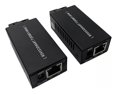 Par Conversor Mídia Mini Sc Fiber Switch  10/100 (sem Fonte)