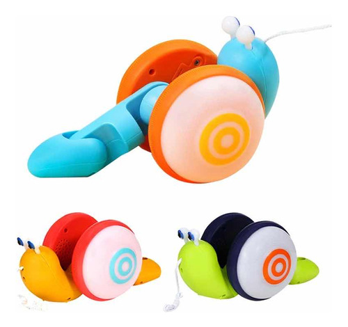 Caracol Pull - Along Snail Toy Juguete Luces Sonido