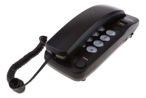 1 Pieza De Teléfono Fija Para Oficina De Escritorio Negro